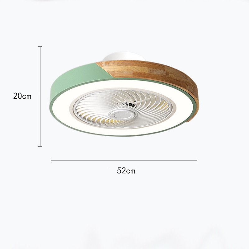 ventilateurs de plafond à led avec lumières dimmable avec contrôle à distance 20 "plafonnier encastré abat-jour en acrylique lustre chambre salon de 2025 ? $242.49 –P1