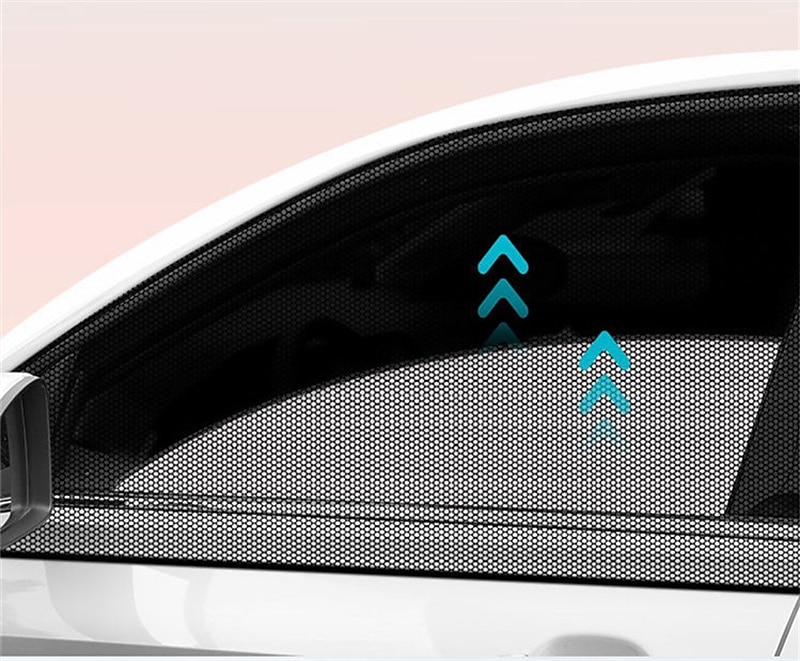 2db autóformázó kiegészítők napernyő auto uv védő függöny oldalsó ablak napernyő hálós napellenző védő ablakfóliák 2025 - $12.99 –P3