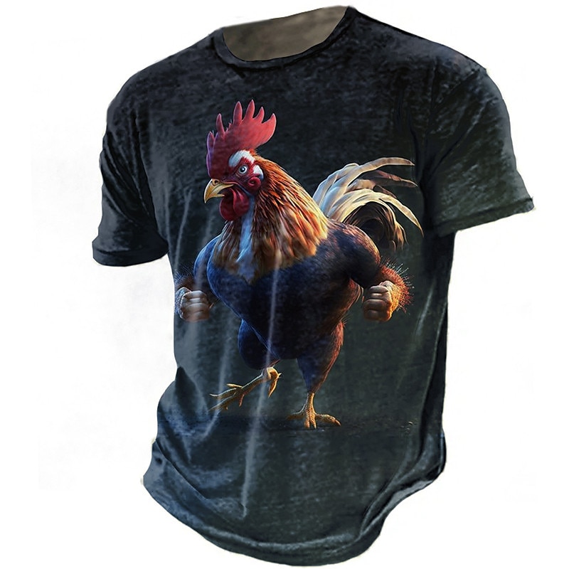 Veterans Day Mannen Patriot Patriottische Veteraan Grafische Haan T-shirt Grappige T-shirts Korte Mouw T-shirt 3D Print Crew Neck Shirt Vintage Mode Ontwerper Buiten Dagelijks Sport Marineblauw Bruin 2026 - $19.49 –P2