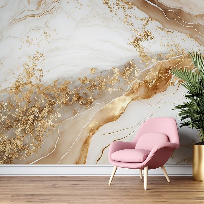 Coole Tapeten, abstrakte Marmortapete, Wandbild, weißer Aufkleber, abziehbares PVC/Vinyl-Material, selbstklebend/Kleber erforderlich, Wanddekoration für Wohnzimmer, Küche, Bad 2026 - $20.99 –P15