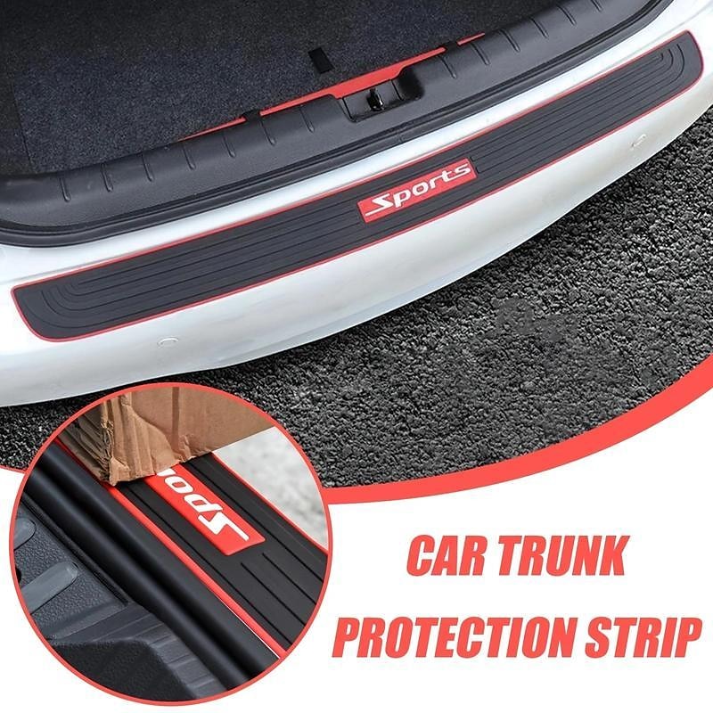 Universal Car Trunk Door Sill Protector Rubber Strip Sticker Auto Rear Bumper Guard Scratch Protection Bar Black Styling Car Accessories 90cm/35.4in 2025 - $21.99 –P1