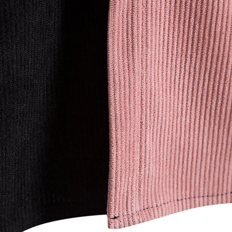 Herren Freizeithemd Flanellhemd Rosa Wein Purpur Grün Kaki Kurzarm Farbblock Revers Urlaub Straße Basic Bekleidung Mode Freizeit 2025 - $31.99 –P10