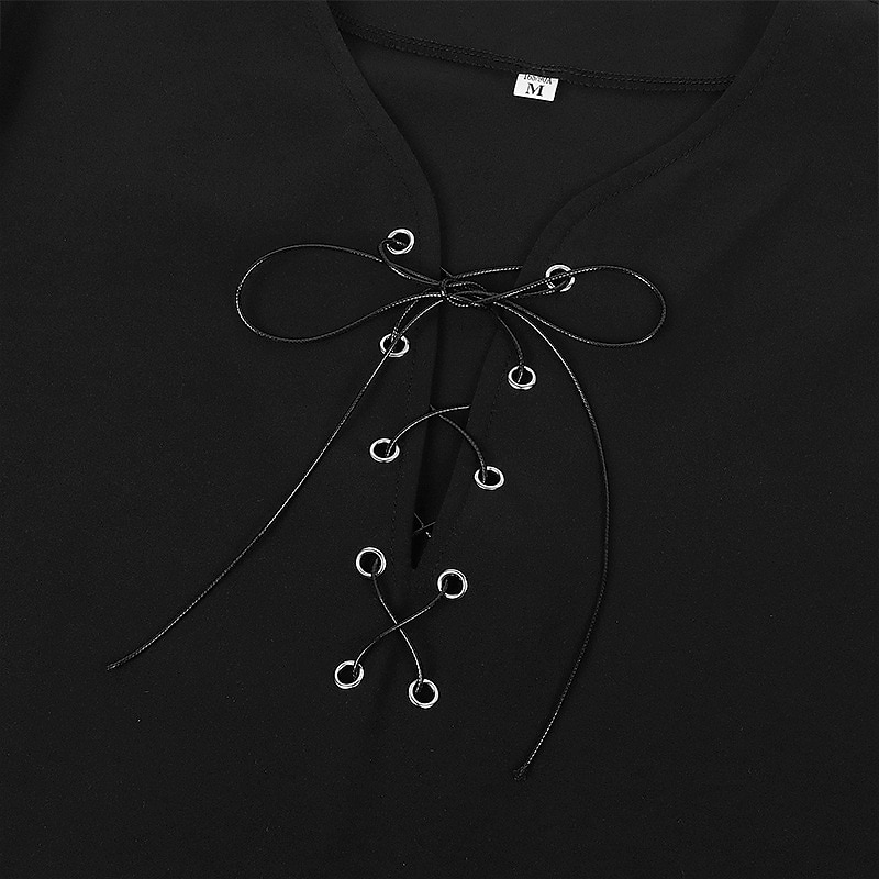 Retrò Vintage Punk & Gotico Medievale Blusa / Camicia Mascherata Tunica Fiera del Ren Cavaliere Vichingo Crociato Con Volant Blocco di colori Per uomo Celtico Costumi da pirata Carnevale Mascherata del 2025 a $38.99 –P7