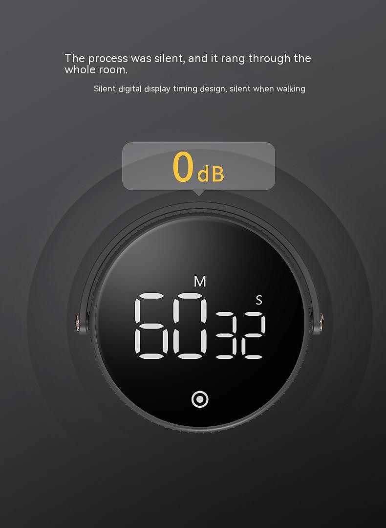 Magnetic Kitchen Timer Digital Timer Manual Countdown Alarm Clock