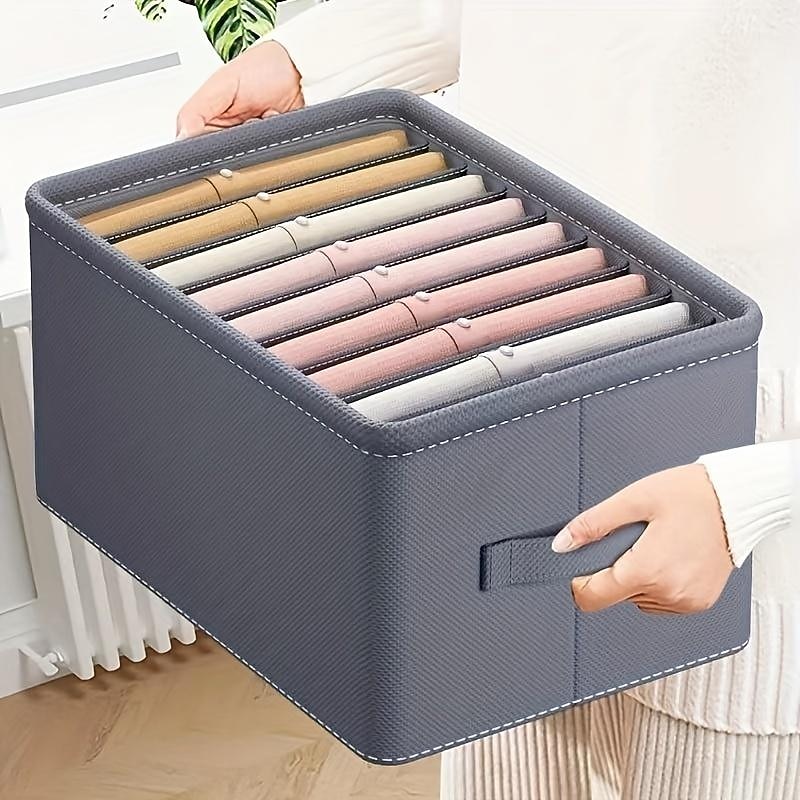 Foldable Clothes Storage Box, Thickened Compartment Organizer for Pants and Shirts - PP Board, 17.32 x 11.81 x 7.87 inches 2025 - $7.99 –P4