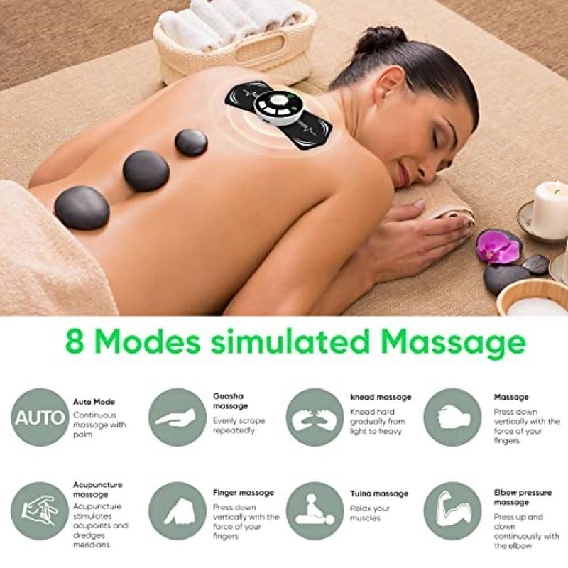 EMS Intelligent Mini Cervical Massage Pad Portable Remote Control Electric Neck Massager Shoulder And neck Pulse Physiotherapy Instrument Valentine's Day Gift 2026 - $18.99 –P5