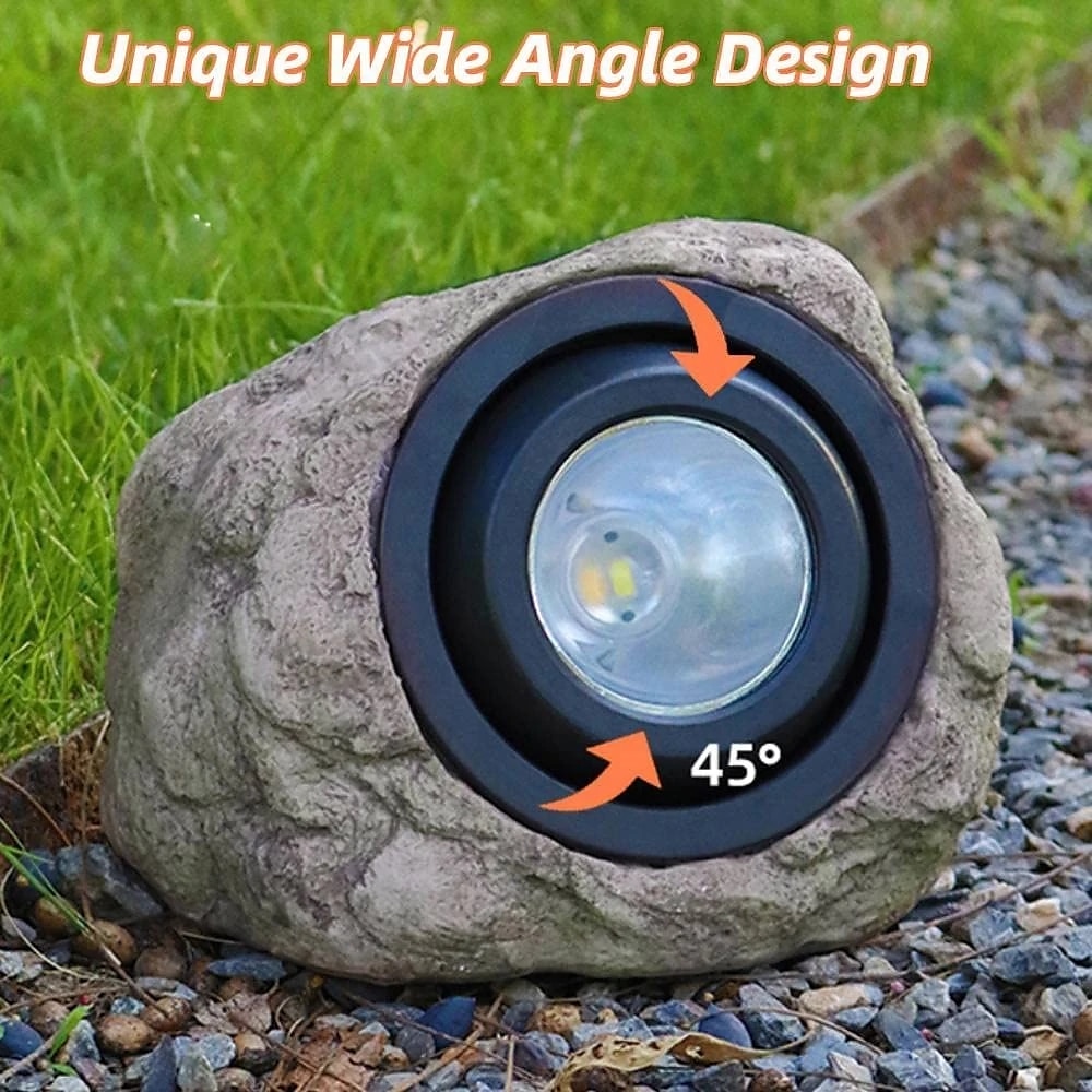 Solar Outdoor Simulation Rock Lights - Waterproof LED Pathway & Garden Spotlight, Solar Path Light for Lawn & Landscape Decor 2025 - $42.99 –P9
