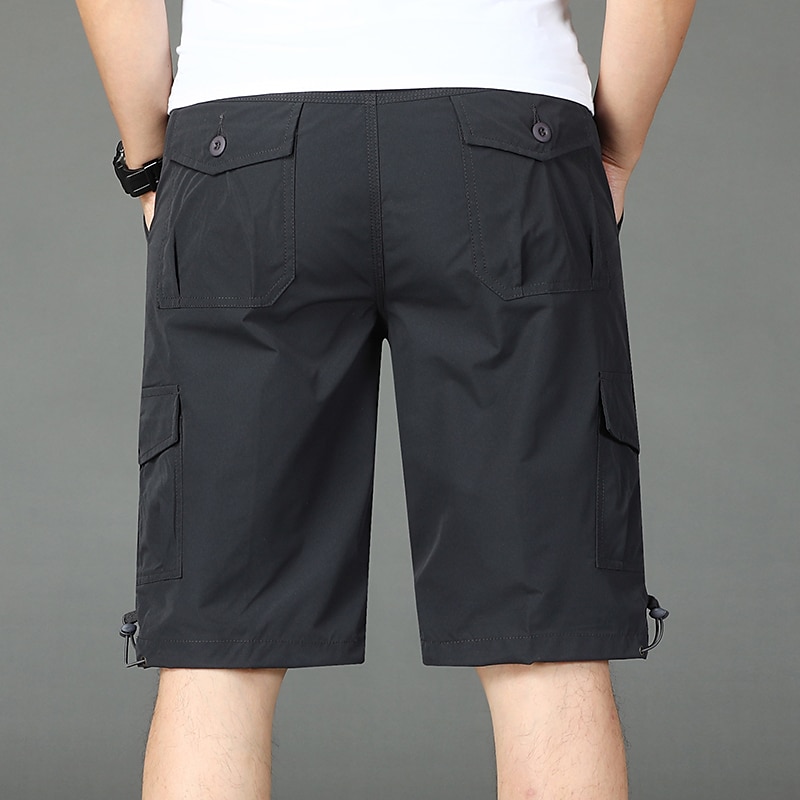Homens Bermuda Cargo Calção Shorts de verão Shorts de Trilha Com Cordão Cintura elástica Bolso multi Tecido Conforto Macio Comprimento do joelho Ao ar livre Diário Para Noite Moda Casual Exército de 2025 por $21.99 –P10