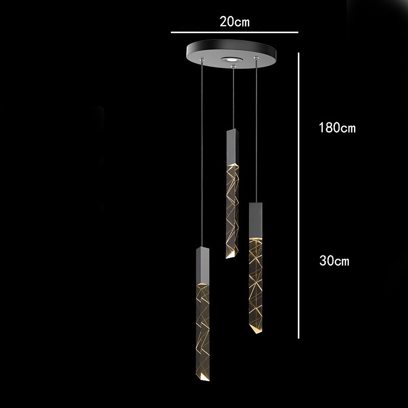2 lumières 3 lumières 6 lumières 3 cm Intensité Réglable Conception unique Lampe suspendue Aluminium Plaqué Moderne Style nordique 110-120V 220-240V de 2025 ? $84.99 –P2