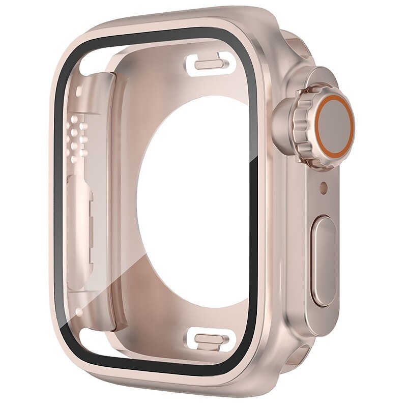 Watch Case Compatible with Apple Watch Series 8 7 41mm 45mm / Series 6 5 4 SE 40mm 44mm / Series 3 2 1 38mm 42mm Scratch Resistant All Around Protective HD Clear Tempered Glass / PC Watch Cover 2025 - $15.99 –P12