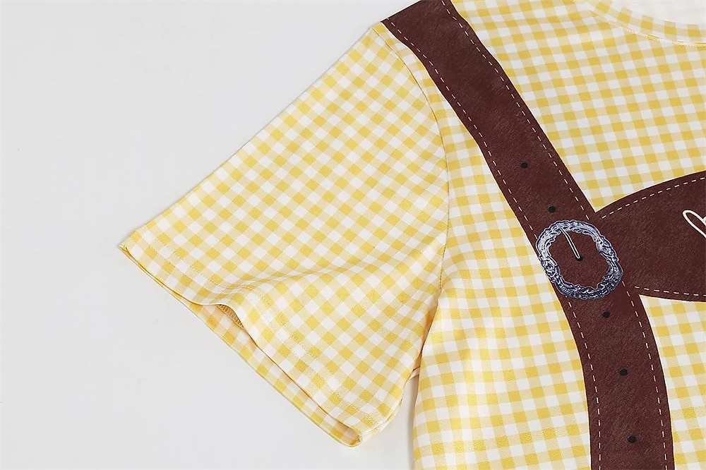 T-shirt Lederhosen 3D Bavarese Stile da Strada Corte Grafico per Per uomo Adulti Stampa 3D  per Birra Oktoberfest Feste Casual Quotidiano del 2026 a $17.49 –P5