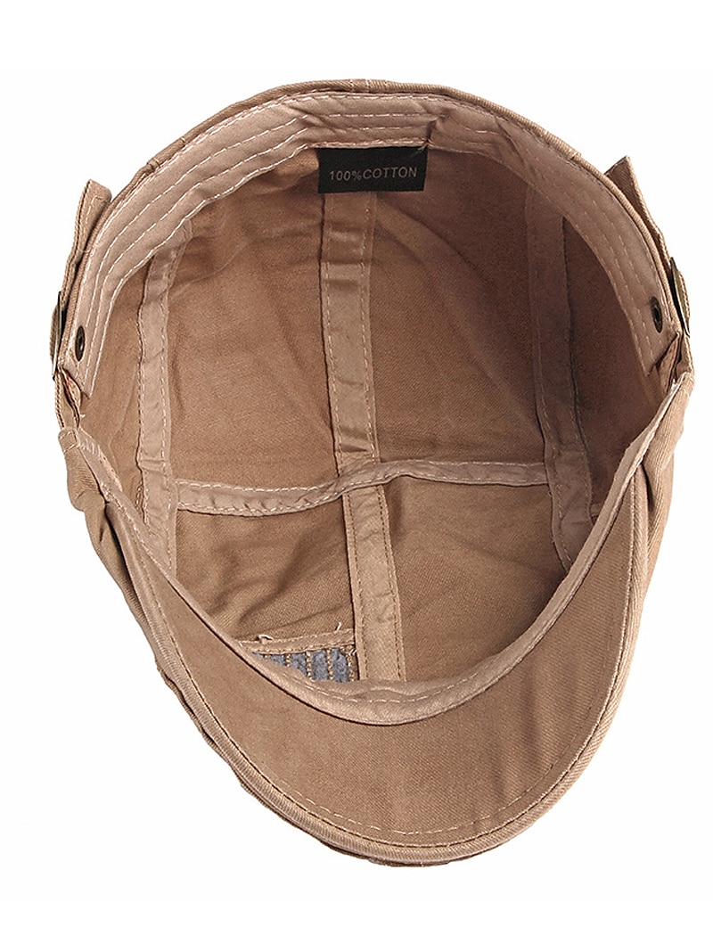 Herren Schiebermütze Ascot-Hut Ballonmütze Schwarz Dunkelmarine Baumwolle Mode Strassenmode Stilvoll 1920er Jahre Mode Outdoor Täglich Ausgehen Glatt Warm 2025 - $12.49 –P5