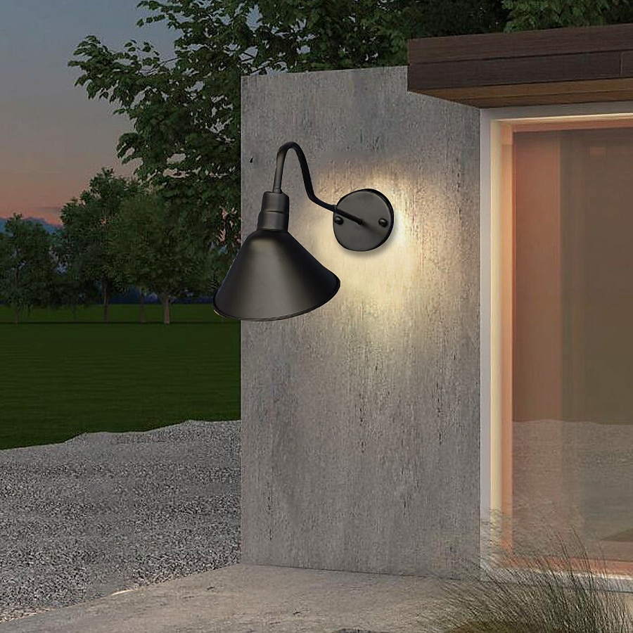 Candelabro de parede de pescoço de ganso de luz de celeiro externo/interno ip65 à prova d'água montagem em parede de fazenda vintage luminária exterior preto fosco para varanda frontal, casa, garagem, de 2025 por $165.99 –P6