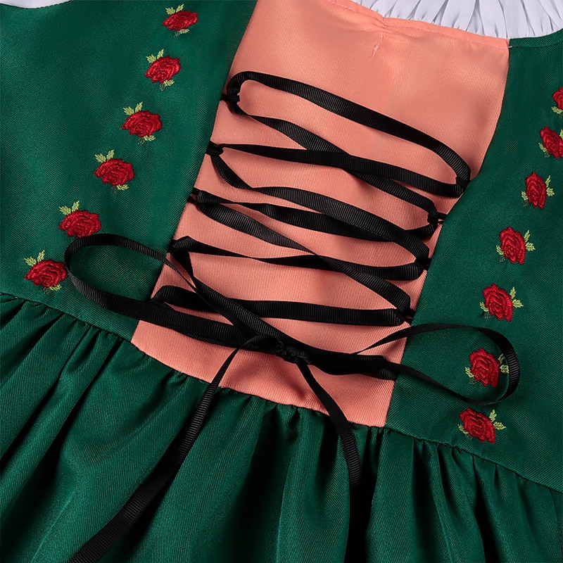Oktoberfest Dirndl Trachtenkleader Oktoberfest / Bere bavareză bavareză Wiesn Stil tradițional Pajiști Pentru femei Pânză în stil tradițional Rochie Șorț 2025 - $52.99 –P6