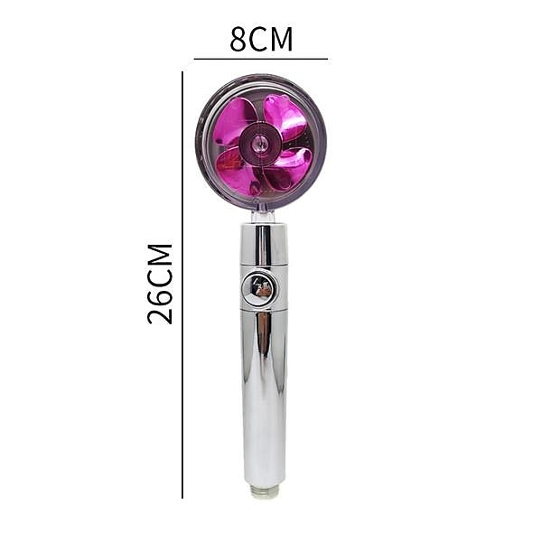 High Pressure Shower Head Water Saving Hand-held Spray Nozzle Turbocharged Shower Head With Small Fan Bathroom Supplies 2025 - $11.99 –P3