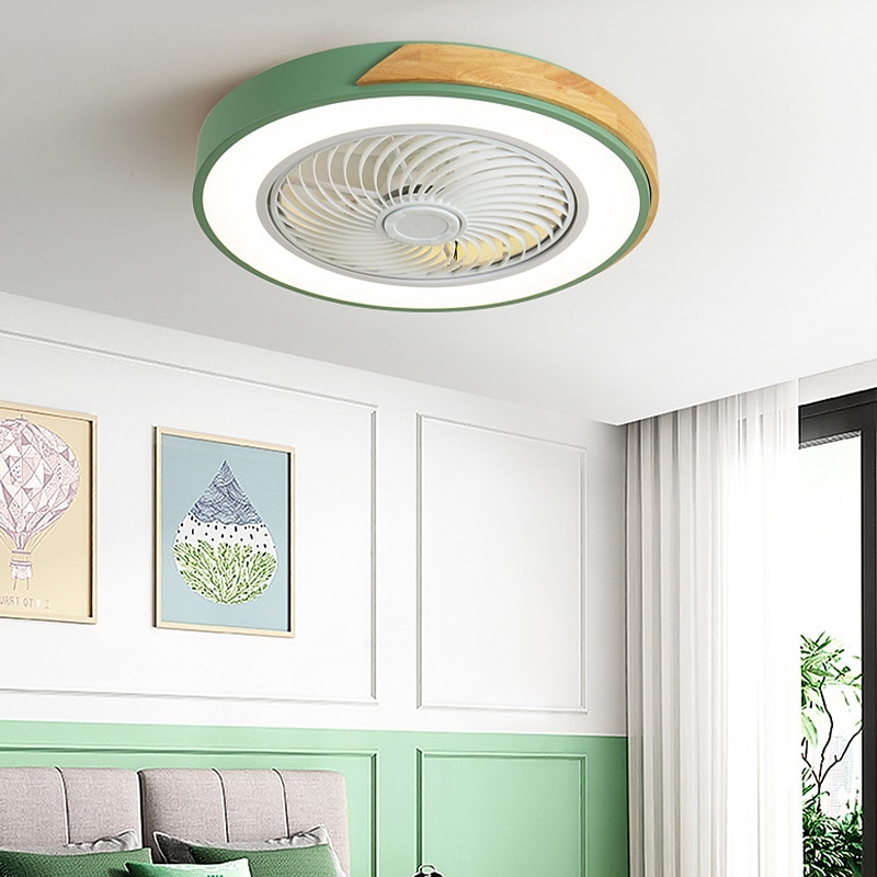ventilateurs de plafond à led avec lumières dimmable avec contrôle à distance 20 "plafonnier encastré abat-jour en acrylique lustre chambre salon de 2025 ? $242.49 –P4