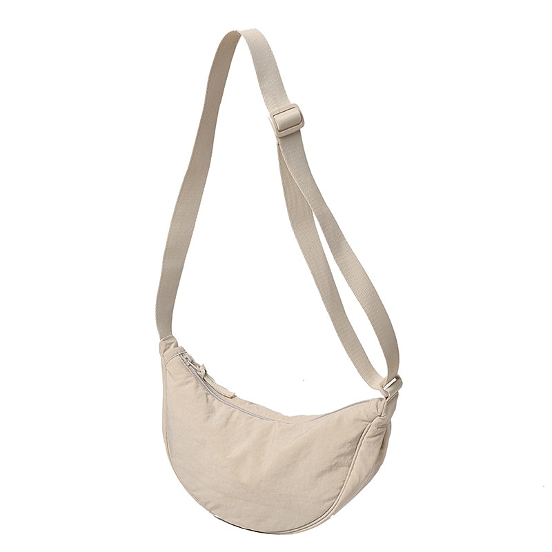 Women's Crossbody Bag Shoulder Bag Hobo Bag Nylon Daily Holiday Zipper Large Capacity Lightweight Durable Solid Color claret Lake blue Lemon Yellow 2025 - $18.99 –P16