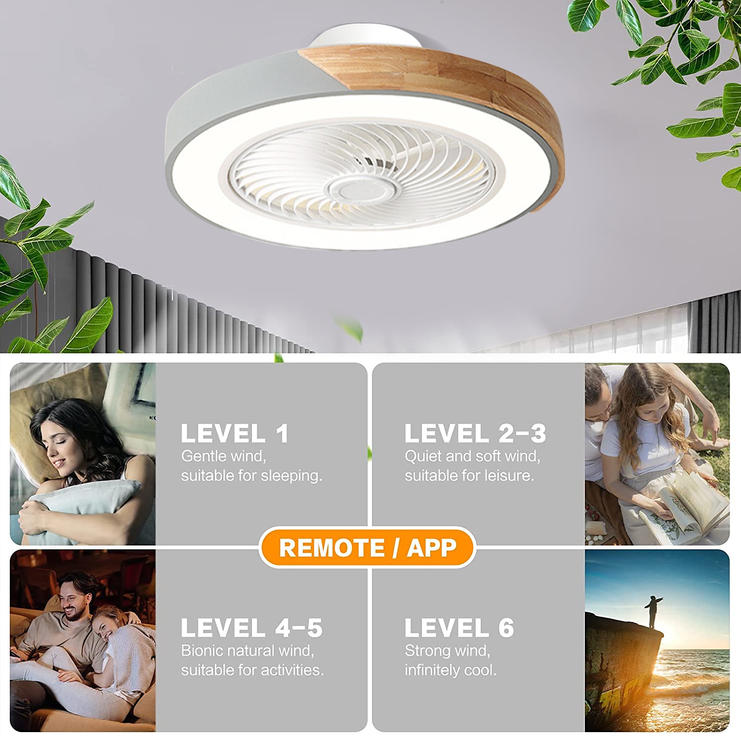 ventilateurs de plafond à led avec lumières dimmable avec contrôle à distance 20 "plafonnier encastré abat-jour en acrylique lustre chambre salon de 2025 ? $242.49 –P14