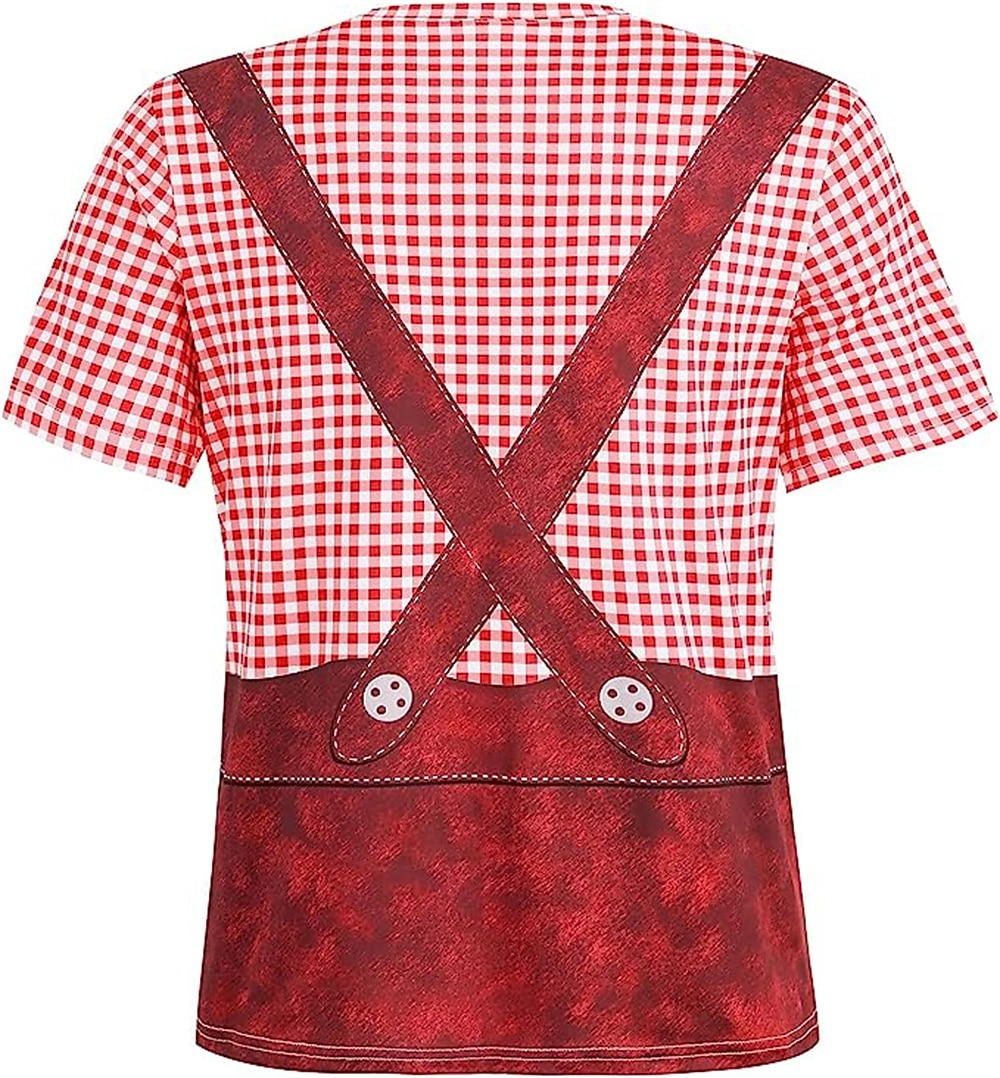T-shirt Lederhosen 3D Bavarese Stile da Strada Corte Grafico per Per uomo Adulti Stampa 3D  per Birra Oktoberfest Feste Casual Quotidiano del 2026 a $17.49 –P10
