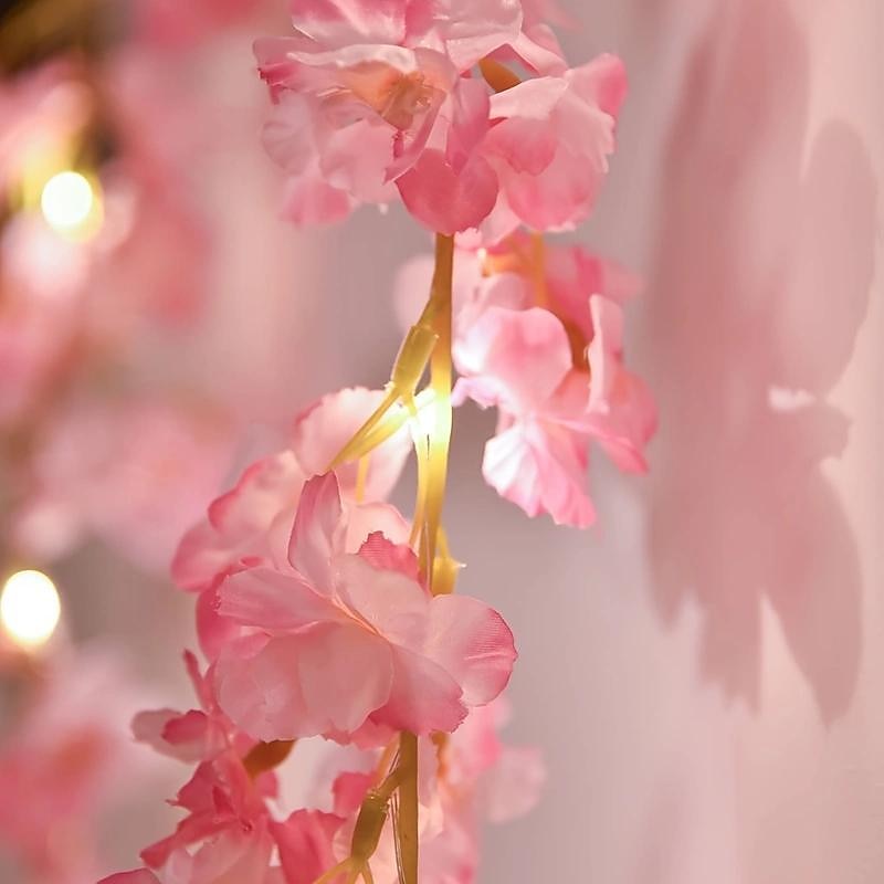 Guirlande lumineuse élégante en rotin de fleurs de cerisier pour réception de mariage, guirlande lumineuse LED à piles pour Noël, vacances, mariage, décoration de chambre de 2025 ? $11.49 –P3