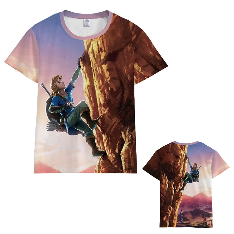 The Legend of Zelda: Tears of the Kingdom Link Princess Zelda T-shirt Anime 3D Graphic For Couple's Men's Women's Adults' Masquerade 3D Print Casual Daily 2025 - $17.49 –P4
