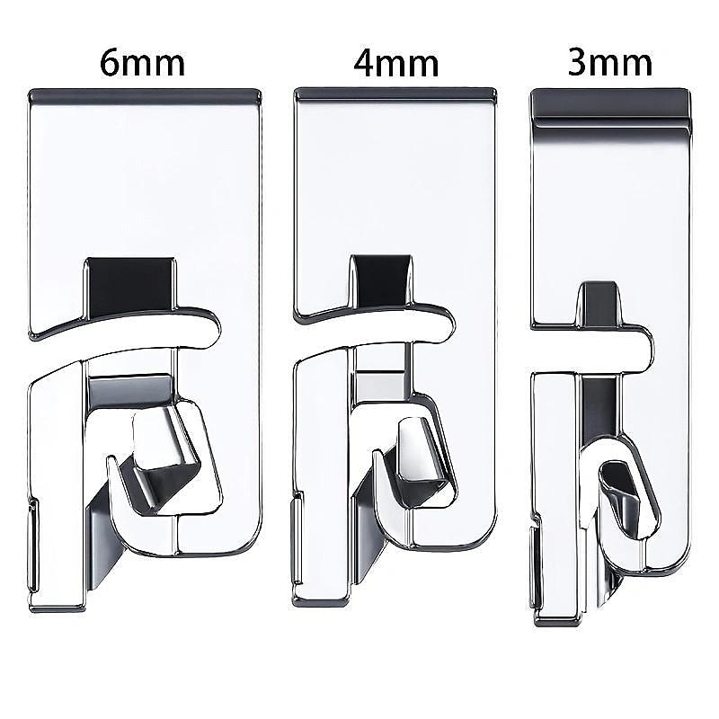 3pcs Narrow Rolled Hem Sewing Machine Presser Foot Set, Suitable For 3mm, 4mm, 6mm, Compatible With Household Multifunctional Sewing Machine 2025 - $9.49 –P3