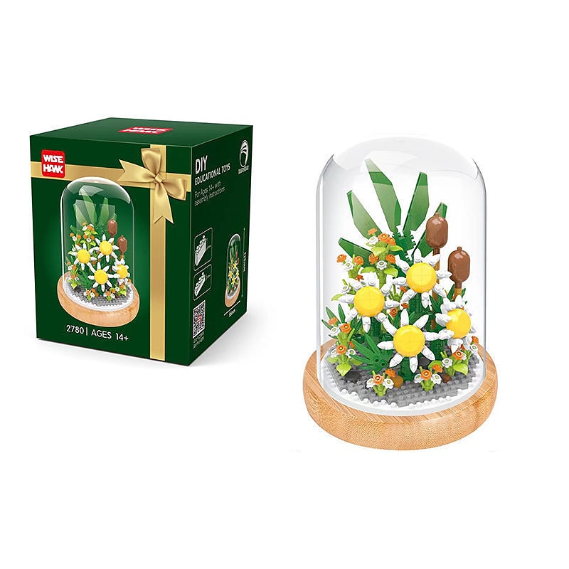 Blocos de construção para presentes do dia das mulheres, crie lindos buquês de flores com este kit de construção de flores de 1 peça - perfeito para adultos&amp; crianças! presentes de dia das mães de 2025 por $35.99 –P9