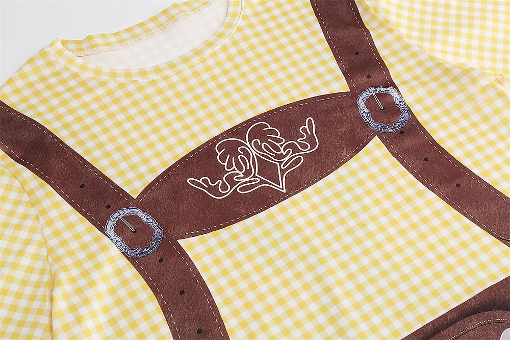 T-shirt Lederhosen 3D Bavarese Stile da Strada Corte Grafico per Per uomo Adulti Stampa 3D  per Birra Oktoberfest Feste Casual Quotidiano del 2026 a $17.49 –P4