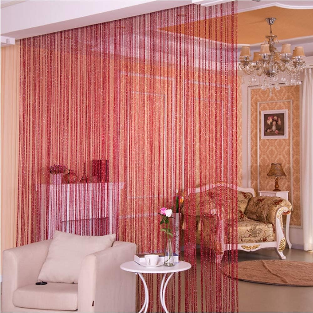 Tende A Stringhe Sparkle Tenda Della Porta Fly Tenda Bastone Della Tenda, Tende Pannello Divisorio Porta Finestra Zanzariera Per La Decorazione Della Parete Della Porta E Della Finestra,100*200cm del 2025 a $3.99 –P15