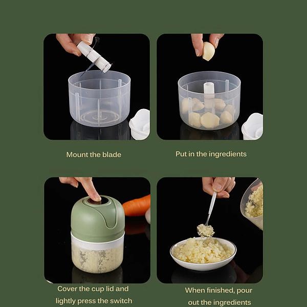 100/250 ml elettrico mini usb aglio schiacciapatate wireless aglio smerigliatrice tritacarne verdure peperoncino tritacarne cibo chopper utensili da cucina del 2026 a $20.99 –P7