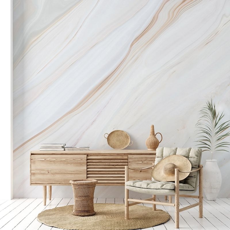 Coole Tapeten, abstrakte Marmortapete, Wandbild, weißer Aufkleber, abziehbares PVC/Vinyl-Material, selbstklebend/Kleber erforderlich, Wanddekoration für Wohnzimmer, Küche, Bad 2026 - $20.99 –P6