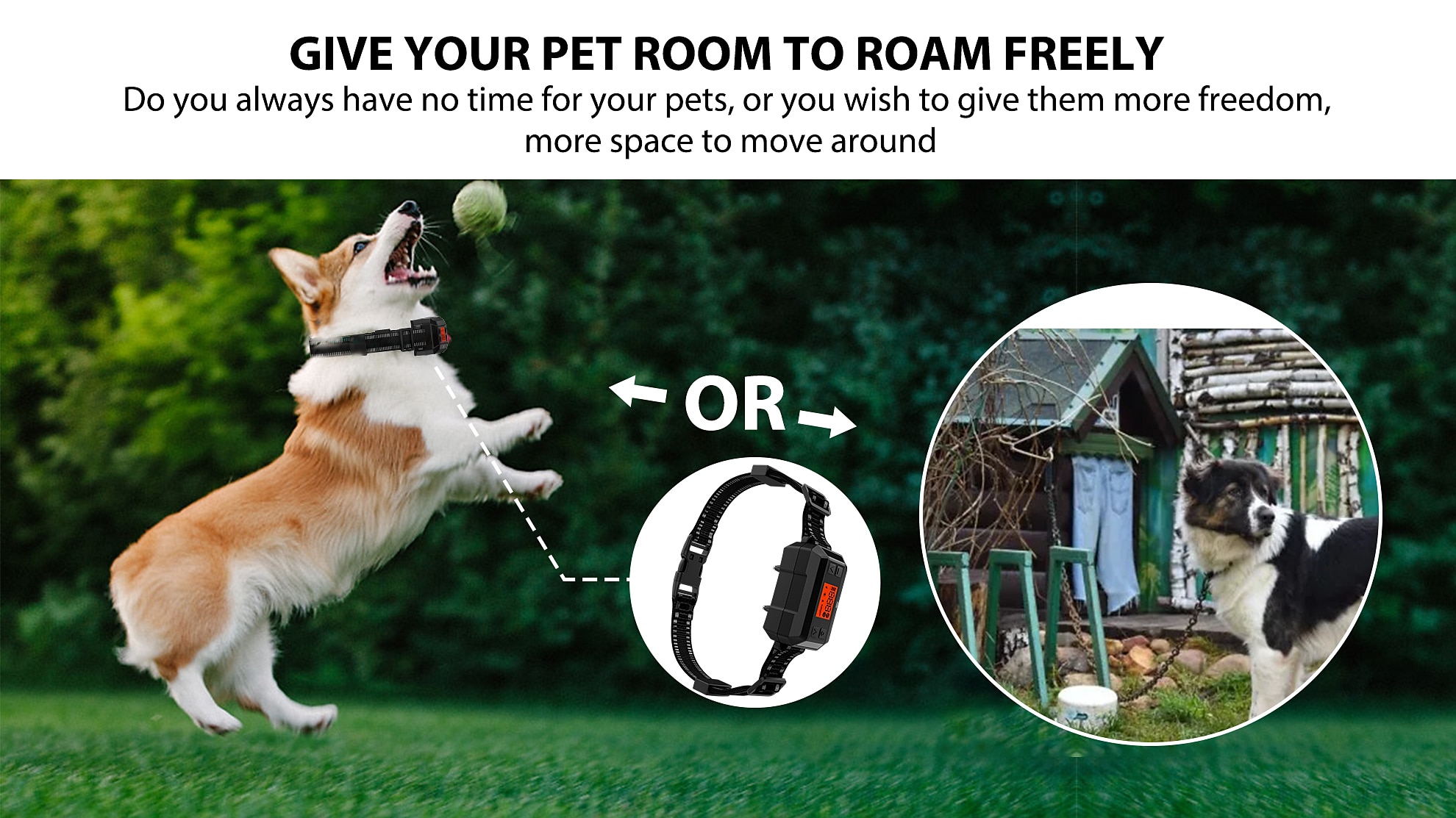 2025年 GPS ワイヤレス犬用フェンス 電動犬用フェンス ペット封じ込めシステム 範囲 33-999 ヤード 調整可能な警告強度 充電式 無害ですべての犬に適しています (2023 年の新モデル!)  コレクション – $143.99 –P12