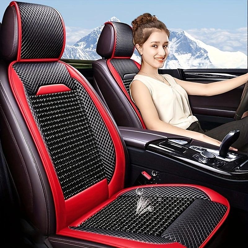cuscino per auto estivo in perline di legno perline traspiranti cuscino per seggiolino auto sedile singolo quattro stagioni cuscino fresco generale pezzo unico del 2025 a $44.99 –P1