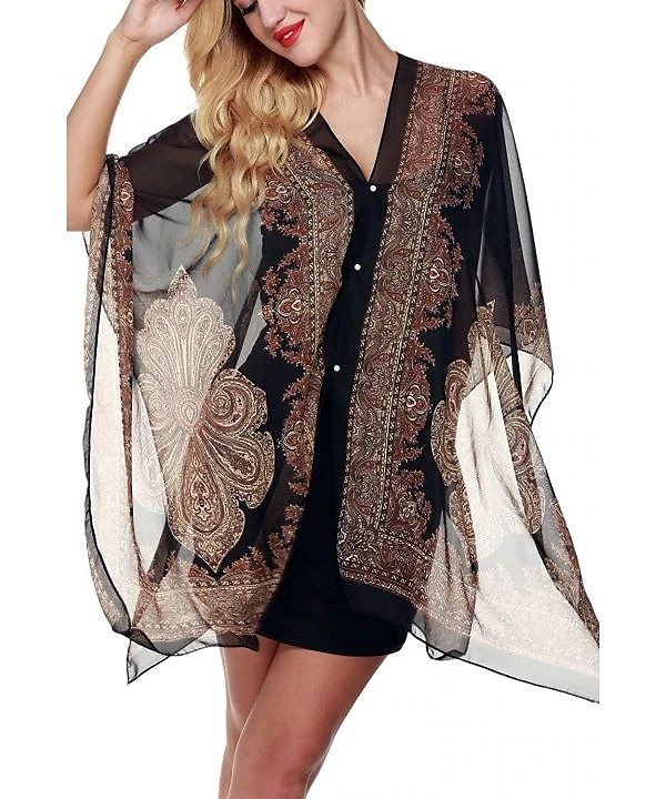 Fashion Women Scarf Shawl Poncho Printed Sunscreen Scarf Sun Protection Shawl Beach Shawl Bikini Cover Soft Comfortable 2025 - $13.99 –P1