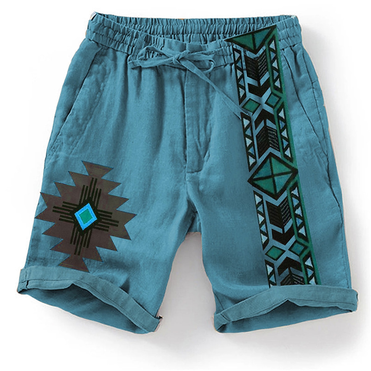 Herre Grafisk Shorts Sommershorts Strandshorts Medium Midje Designer Etnisk stil Avslappet Daglig Ferie Elastisk midje 3D-utskrift Snorer Designer Klær 2025 - $19.99 –P4