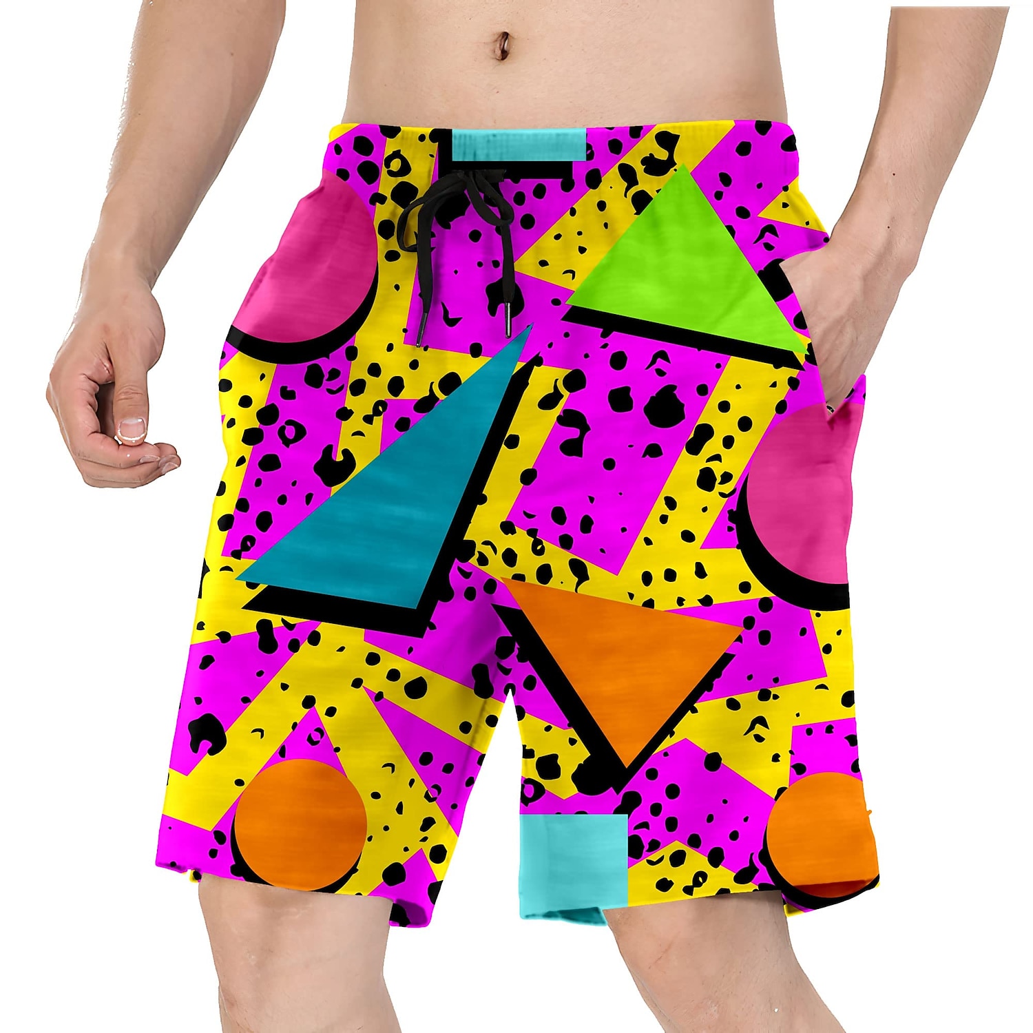 Doll Retro Vintage 1980s Beach Shorts Men's Costume Vintage Cosplay Vacation Beach Shorts 2025 - $16.49 –P11