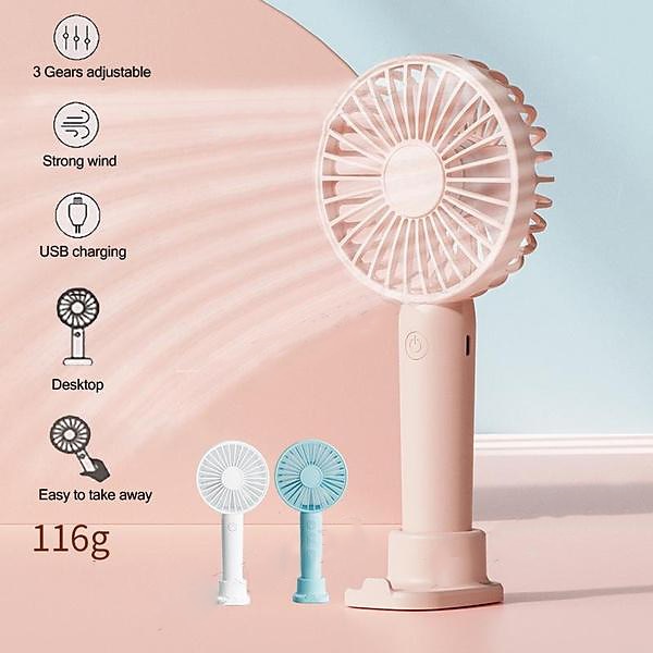 3-Speed Portable Handheld Mini Fan – USB Rechargeable Personal Fan with 1200mAh Battery for Indoor and Outdoor Use 2025 - $13.99 –P1