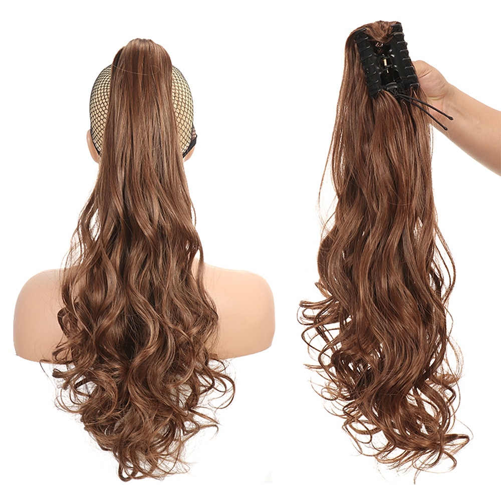 Gancio Code Classico / sintetico / Facile da indossare Capelli sintetici Pezzo di capelli Estensione capelli Ondulato / Onda naturale 22 pollici Festa / Serata / Da tutti i giorni / Da mare del 2025 a $14.49 –P9