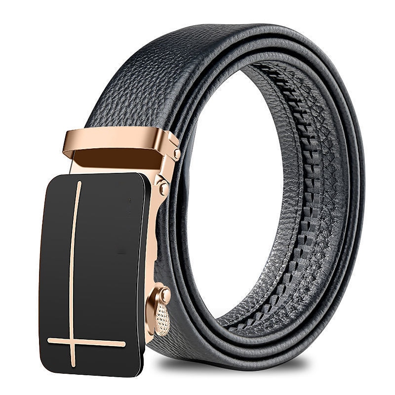 Homme Ceinture en similicuir Argent Noir Acier (nicket plaqué) Plein Usage quotidien Sortie Fin de semaine de 2025 ? $9.99 –P5