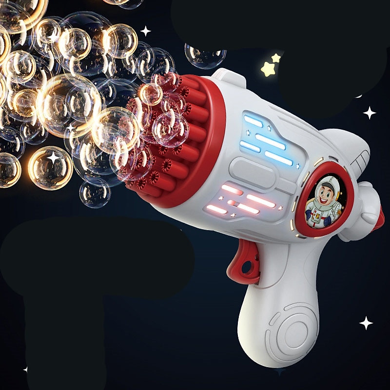 2025年 幼児用バブルマシン 1個 32穴 ライトアップバブルメーカー 子供用 自動バブルブロワー バブルブラスター 夏 アウトドア おもちゃ 誕生日パーティー 記念品 クリスマスプレゼント  コレクション – $35.99 –P8