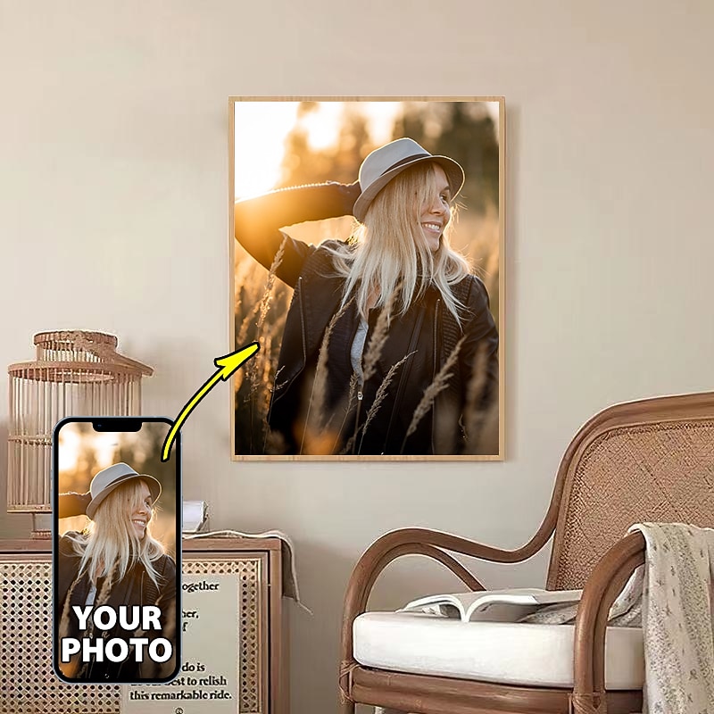 Pânză personalizată de artă de perete, tipărituri și poster personalizate de portrete de familie - poster personalizat de familie 30x40cm/12''x16'' cadou personalizat de Valentine făcut la comandă 2026 - $10.99 –P4