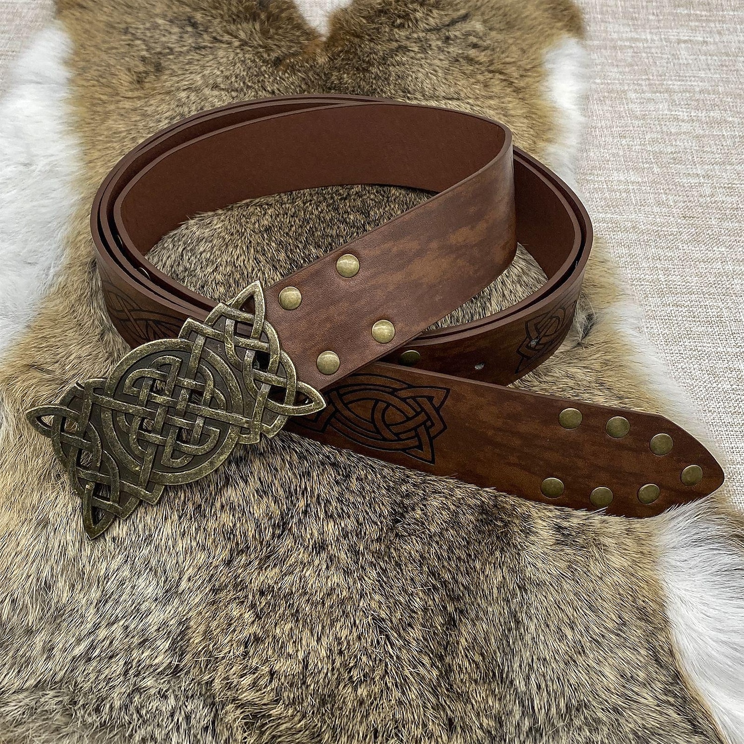 Warrior Knight Ritter Viking Celtic Knight Retro Vintage Punk & Gothic Medieval Renaissance 17th Century Cosplay Costume Masquerade Waist Belt Men's Women's Costume Vintage Cosplay Performance Stage 2025 - $18.99 –P5
