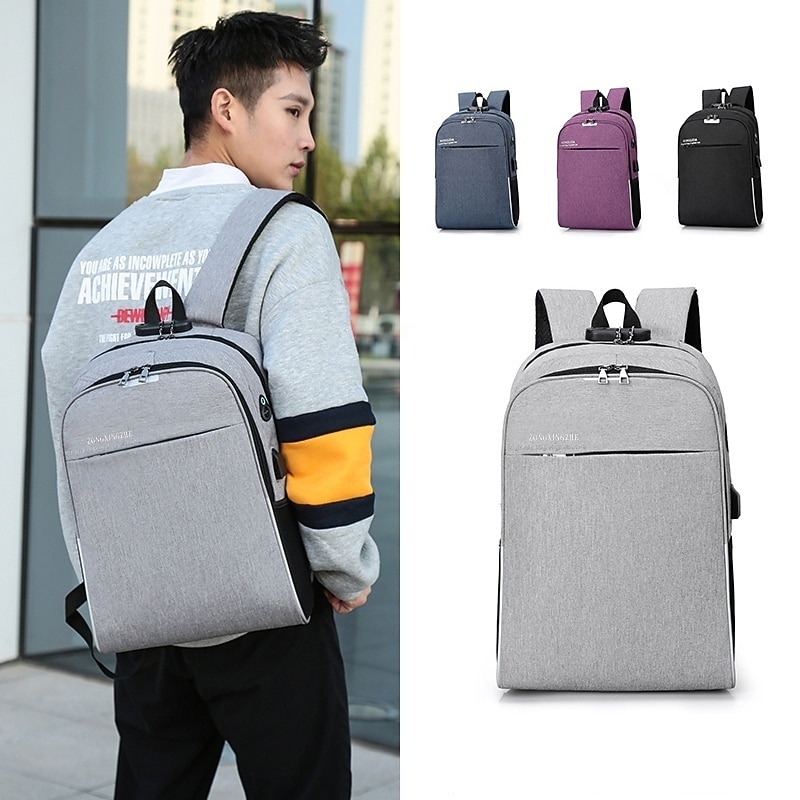 zaino multifunzionale impermeabile per laptop da lavoro con ricarica USB uomo e donna zaino da viaggio antifurto zaino da scuola, regalo di ritorno a scuola del 2025 a $22.99 -P2