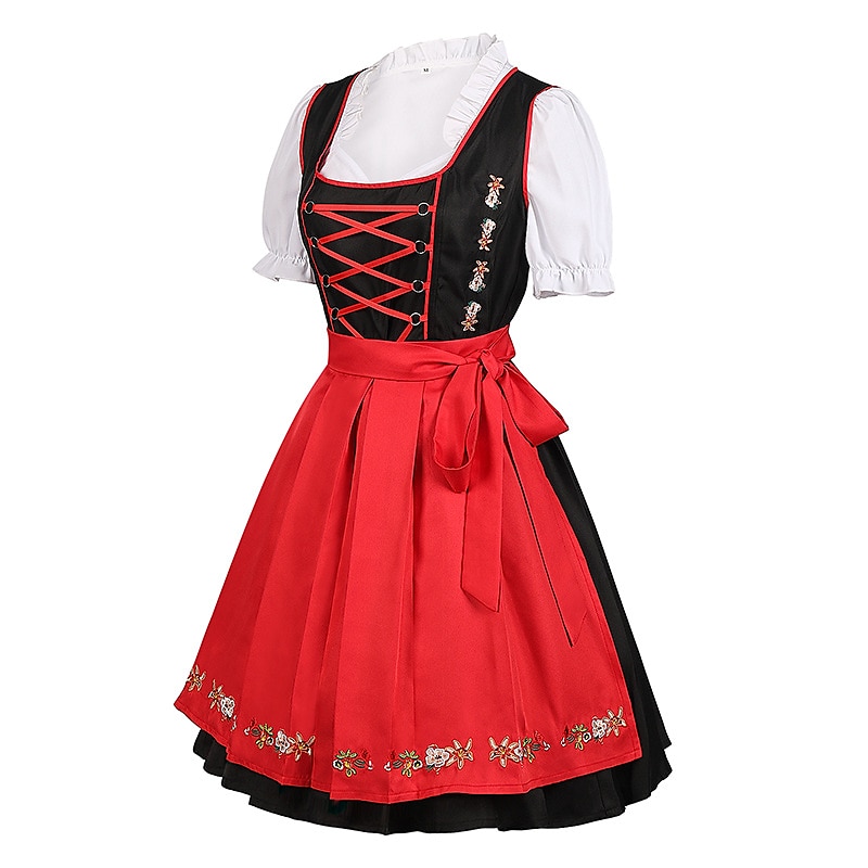 Oktoberfest dirndl Trachtenkleader Dirndl pusero baijerilainen impi Saksa München Niityt Naisten Perinteinen tyyli kangas Pusero Leninki Esiliina 2025 - $46.99 –P3