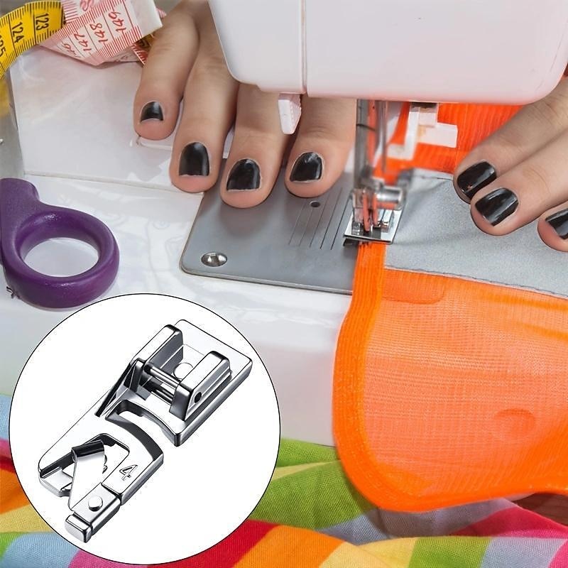 3pcs Narrow Rolled Hem Sewing Machine Presser Foot Set, Suitable For 3mm, 4mm, 6mm, Compatible With Household Multifunctional Sewing Machine 2025 - $9.49 –P6