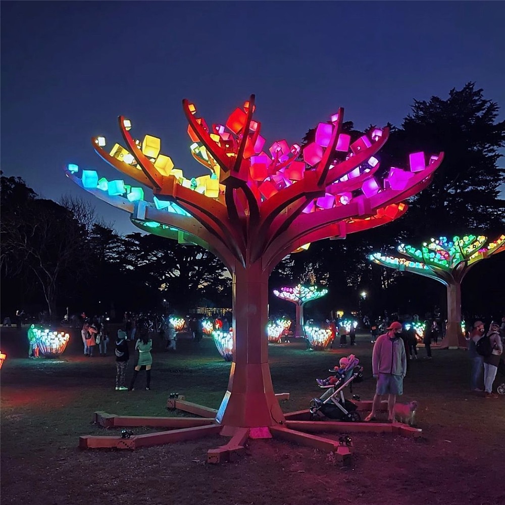 מיתוג 16 צבעים אור מרובע זוהר שלט רחוק טעינת USB עמיד למים led קוביית אור LED מרובע עיצוב אור אור קישוט מסיבה 2025 - $32.99 –P8