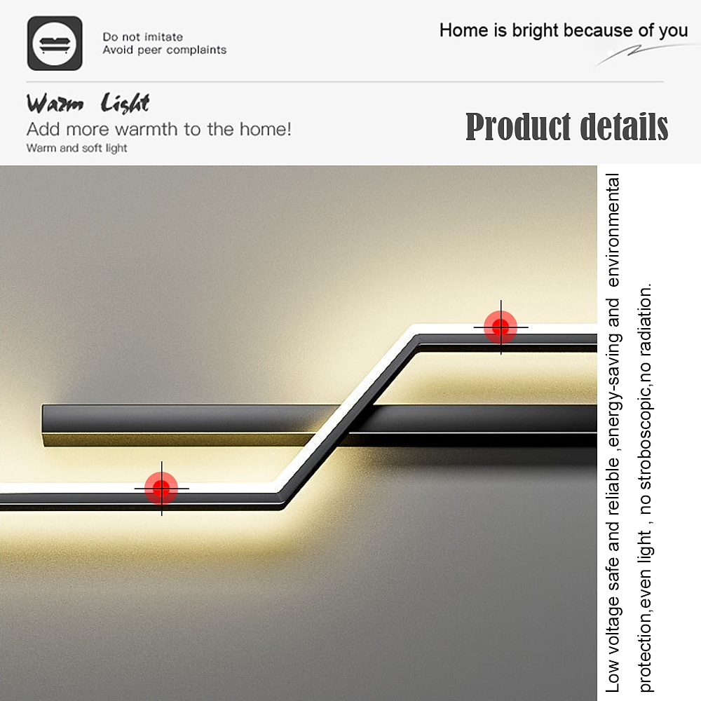 Lightinthebox LED Indoor Wall Light Liner Desin 60-120cm/23.4-46.8in Curve Indoor Modern Simple LED Wall Lamp Silicone Wall Lamp is Applicable to Bedroom Living room Bathroom Corridor AC110V AC220V 2026 - $87.99 –P15