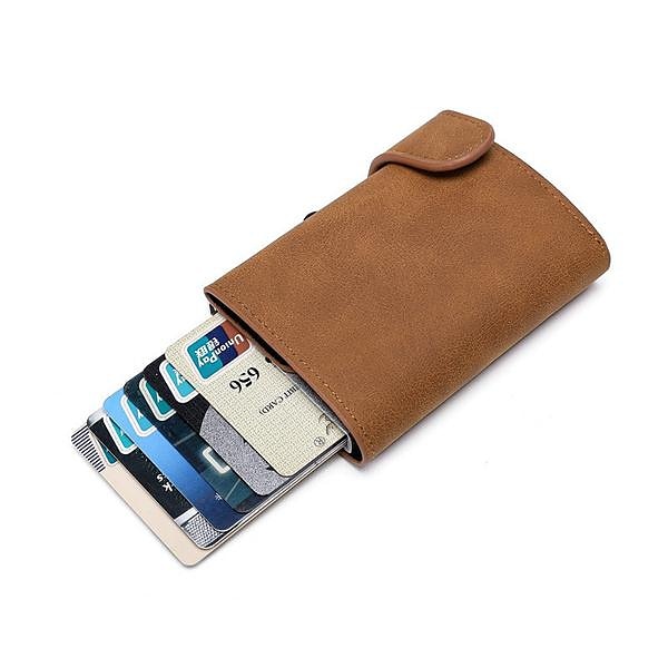 RFID Pop Up Credit Card Holder Wallet Men Business Card Case Slim Minimalist Trifold Credit Card Wallet for Women Card Holder Up 2025 - $16.99 –P15