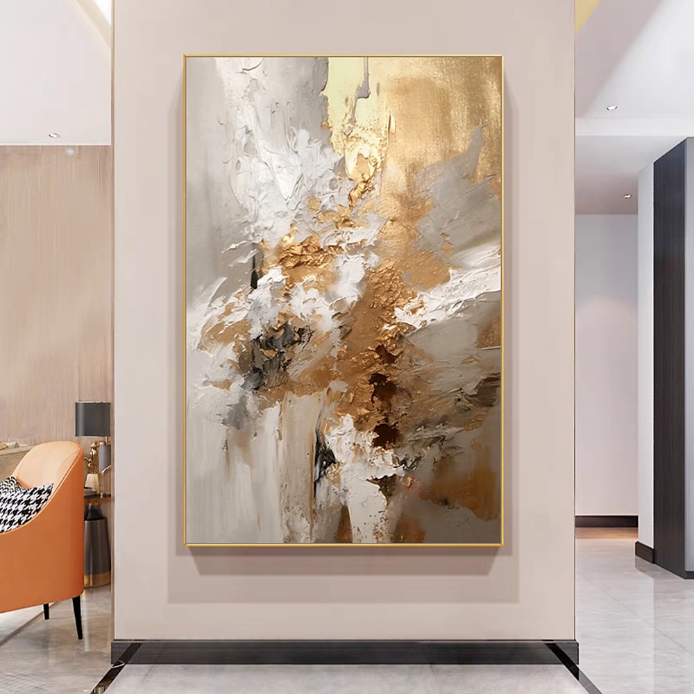 Confecționat Manual Hang-pictate pictură în ulei Pictat manual Vertical Abstract Contemporan Fără a cadru interior 2026 - $105.99 –P1