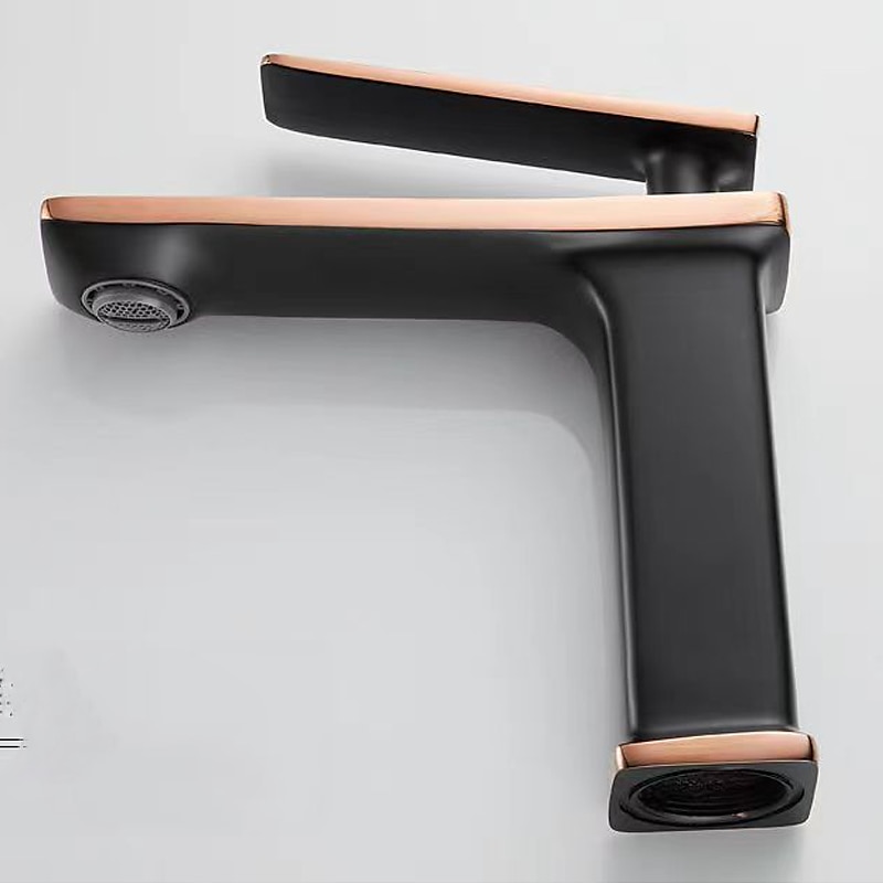 mitigeur lavabo mitigeur lavabo sur gorge, monobloc mitigeur céramique mitigeur lavabo avec flexible eau froide et eau chaude noir doré blanc chrome de 2025 ? $89.99 –P5